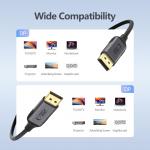 Cablu video TECH-PROTECT UltraBoost, DisplayPort 1.4 tata - DisplayPort 1.4 tata, 4K, 60Hz, 2m, Negru 3 - lerato.ro