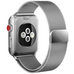 Curea otel inoxidabil Tech-Protect Milaneseband compatibila cu Apple Watch 4/5/6/7/8/SE/Ultra 42/44/45/49mm Silver