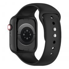 Curea silicon Tech-Protect Silicone compatibila cu Apple Watch 4/5/6/7/8/9/SE 38/40/41mm Black