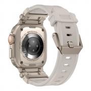 Curea plastic Tech-Protect Delta Pro compatibila cu Apple Watch 4/5/6/7/8/9/SE/Ultra1/2 42/44/45/49mm Starlight/Titanium