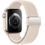 Curea material textil Tech-Protect NylonMag compatibila cu Apple Watch 4/5/6/7/8/9/SE/Ultra1/2 42/44/45/49mm Starlight 2 - lerato.ro