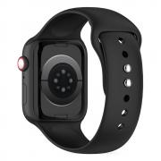 Curea silicon Tech-Protect Silicone compatibila cu Apple Watch 4/5/6/7/8/9/SE/Ultra1/2 42/44/45/49mm Black