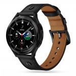 Curea piele Tech-Protect Screwband compatibila cu Samsung Galaxy Watch 4/5/5 Pro/6 40/42/44/45/46mm Black 3 - lerato.ro