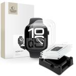 Set 3 folii protectie Tech-Protect Supreme Set Plus compatibile cu Apple Watch 12 (42 mm), Transparent 2 - lerato.ro