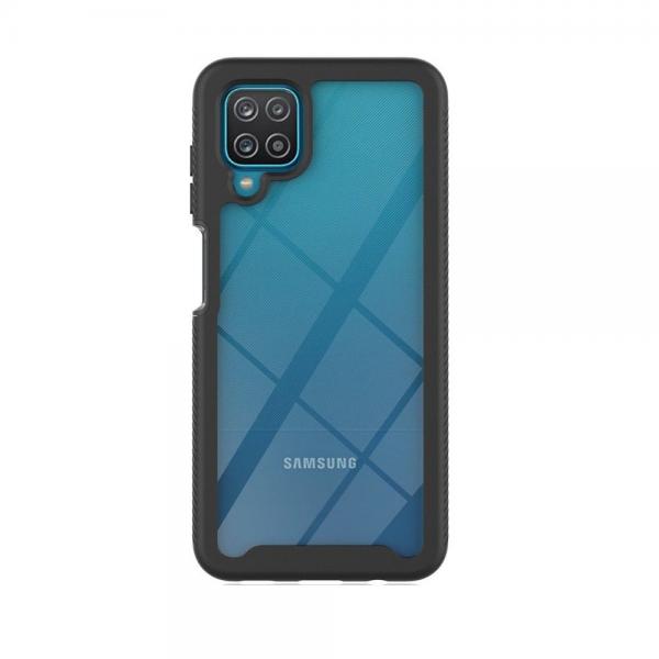 Carcasa 360 grade TECH-PROTECT Defense compatibila cu Samsung Galaxy A12 (2020/2021) cu protectie display, Negru 1 - lerato.ro