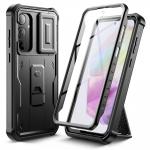 Carcasa 360 grade TECH-PROTECT Kevlar Cam compatibila cu Samsung Galaxy A35 5G, Protectie display si camera, Negru 2 - lerato.ro