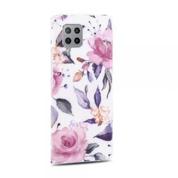 Carcasa Tech-Protect Floral compatibil cu Samsung Galaxy A42 5G White 1 - lerato.ro