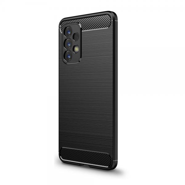 Carcasa TECH-PROTECT TPUCARBON compatibila cu Samsung Galaxy A53 5G Black