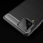 Carcasa TECH-PROTECT TPUCARBON compatibila cu Samsung Galaxy M12 Black 3 - lerato.ro