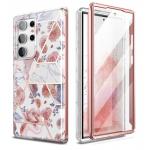 Carcasa 360 grade TECH-PROTECT Velar compatibila cu Samsung Galaxy S23 Ultra, Protectie display, Marble 3 - lerato.ro