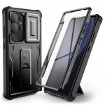 Carcasa 360 grade TECH-PROTECT Kevlar Cam compatibila cu Samsung Galaxy S25 Ultra, Protectie display si camera, Negru 2 - lerato.ro