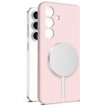 Carcasa TECH-PROTECT Liquid Silicone MagSafe compatibila cu Samsung Galaxy S25 Pink 2 - lerato.ro