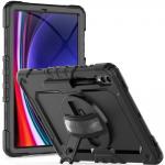 Carcasa 360 grade TECH-PROTECT Solid compatibila cu Samsung Galaxy Tab S9 Plus 12.4 inch Black 7 - lerato.ro