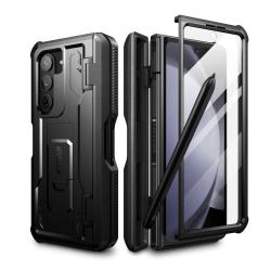 Carcasa 360 grade TECH-PROTECT Kevlar Pro Pen compatibila cu Samsung Galaxy Z Fold 5, Protectie display, Negru