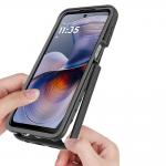 Carcasa 360 grade TECH-PROTECT Defense compatibila cu Motorola Moto E15 / G05 / G15 / G15 Power, Protectie display, Negru 6 - lerato.ro