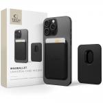 Suport de carduri pentru telefon TECH-PROTECT MagWallet, Compatibil MagSafe, Carbon 5 - lerato.ro