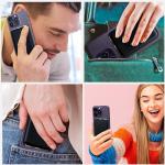 Suport de carduri pentru telefon TECH-PROTECT MagWallet, Compatibil MagSafe, Carbon 3 - lerato.ro