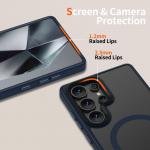 Carcasa TECH-PROTECT MAGMAT MagSafe compatibila cu Samsung Galaxy S25 Ultra Matte Navy 4 - lerato.ro