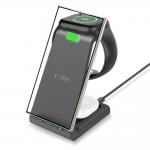 Statie de incarcare pentru dispozitive Android 3 in 1 TECH-PROTECT A36, Wireless Charge, 15W, Cablu USB-C 1m inclus, Negru 8 - lerato.ro
