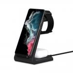 Statie de incarcare pentru dispozitive Android 3 in 1 TECH-PROTECT A36, Wireless Charge, 15W, Cablu USB-C 1m inclus, Negru 6 - lerato.ro