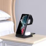 Statie de incarcare pentru dispozitive Android 3 in 1 TECH-PROTECT A36, Wireless Charge, 15W, Cablu USB-C 1m inclus, Negru 9 - lerato.ro