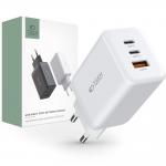 Incarcator retea TECH-PROTECT C65W, USB si 2x USB-C, Power Delivery 65W, Quick Charge 3.0, Alb 4 - lerato.ro