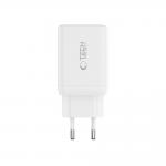 Incarcator retea TECH-PROTECT NC45W GaN, 2x USB-C, Power Delivery 45W, Alb 6 - lerato.ro
