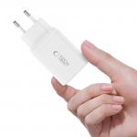 Incarcator retea TECH-PROTECT NC45W GaN, 2x USB-C, Power Delivery 45W, Alb 3 - lerato.ro