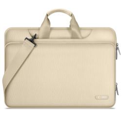 Geanta TECH-PROTECT Pocket Bag compatibila cu laptop 15/16 inch Beige
