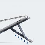 Stand universal laptop Tech-Protect ULS300, Aluminiu, Gri 6 - lerato.ro