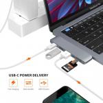 Adaptor HUB aluminiu 5-in-1 Tech-Protect USB Type-C - 1x USB Type-C, 2x USB 3.0, SD/Micro Card Reader 3 - lerato.ro