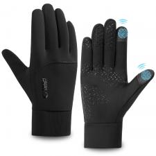 Manusi sport de iarna TECH-PROTECT WG01, Compatibile Touchscreen, Marime M, Negru