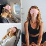 Masca de dormit TECH-PROTECT EyeShade, Spuma cu memorie, Curea ajustabila, Roz 8 - lerato.ro