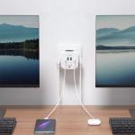 Priza alimentare TECH-PROTECT PCL3X4, 3x AC, 2x USB, 2x USB-C, Alb 4 - lerato.ro