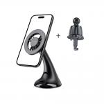 Suport auto Tech-Protect N56 Magnetic, Dashboard UNRG/Air Vent Mount, Compatibil MagSafe, Rotire 360 grade, Negru 11 - lerato.ro