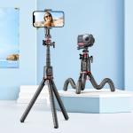 Selfie stick Wireless cu trepied Tech-Protect L07S, Flexibil, Bluetooth, Telecomanda, Negru 5 - lerato.ro