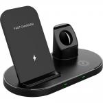 Statie de incarcare 3 in 1 TECH-PROTECT W55, Wireless Quick Charge, 15W, Cablu USB-C 1m inclus, Negru 7 - lerato.ro