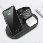 Statie de incarcare 3 in 1 TECH-PROTECT W55, Wireless Quick Charge, 15W, Cablu USB-C 1m inclus, Negru 8 - lerato.ro