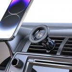 Suport auto Tech-Protect N53 Magnetic, AirVent Mount, Compatibil MagSafe, Rotire 360 grade, Negru 7 - lerato.ro
