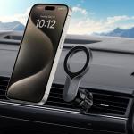 Suport auto Tech-Protect N55 Magnetic, Air Vent Mount, Compatibil MagSafe, Rotire 360 grade, Negru 3 - lerato.ro