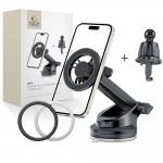 Suport auto Tech-Protect N56 Magnetic, Dashboard/AirVent Mount, Rotire 360 grade, Negru 10 - lerato.ro