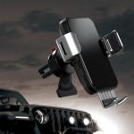 Suport auto universal 2 in 1 Tech-Protect R3, Incarcare Wireless, 15W, rotire 360 grade, Cablu USB-C, Negru