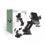 Suport auto universal 2 in 1 Tech-Protect R3, Incarcare Wireless, 15W, rotire 360 grade, Cablu USB-C, Negru 12 - lerato.ro