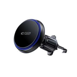 Suport auto Tech-Protect V4 Magnetic, Air Vent Mount, Compatibil MagSafe, Incarcare wireless 15W, Cablu USB-C 1m inclus, Negru