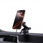 Suport auto Tech-Protect V7 Magnetic 2 in 1, Compatibil MagSafe, Dashboard/Air Vent Mount, 15W, Cablu USB-C 1m inclus, Negru 3 - lerato.ro