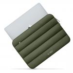 Husa TECH-PROTECT Fluffy compatibila cu laptop 13/14 inch Army Green 7 - lerato.ro