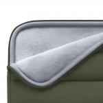 Husa TECH-PROTECT Fluffy compatibila cu laptop 13/14 inch Army Green 8 - lerato.ro