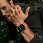 Curea Tech Protect Nylon Slip compatibila cu Apple Watch 6/7/8/9/10/SE/Ultra 1/2, 44/45/46/49mm, Portocaliu 6 - lerato.ro
