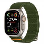 Curea Tech Protect Nylon Slip compatibila cu Apple Watch 6/7/8/9/10/SE/Ultra 1/2, 44/45/46/49mm, Khaki 5 - lerato.ro