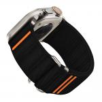 Curea Tech Protect Nylon Slip compatibila cu Apple Watch 6/7/8/9/10/SE/Ultra 1/2, 44/45/46/49mm, Negru 4 - lerato.ro